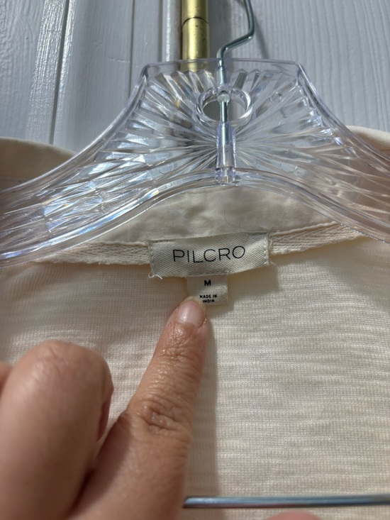 Anthropology Pilcro Long-Sleeve V-Neck Ruffled Babydoll Top Size Medium - Picture 5 of 6